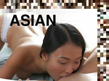 asiatisk, orgasm, fitta-pussy, lesbisk, par, galen, italiensk