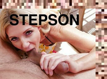 India pulled stepsons prick to her mouth