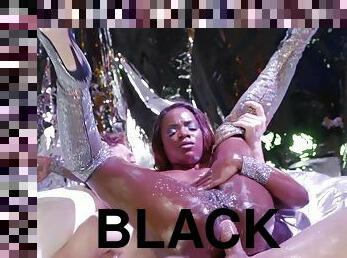 Wonderful black chick Ana Foxxx is having hardcore interracial fuck