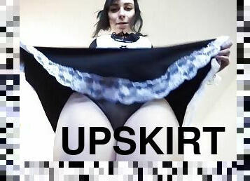 Punk Girl Upskirt And Toying