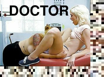 Cute bisex young visits her pretty doctor and guess what