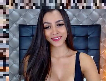 Beautiful latina masturbating on her live cam