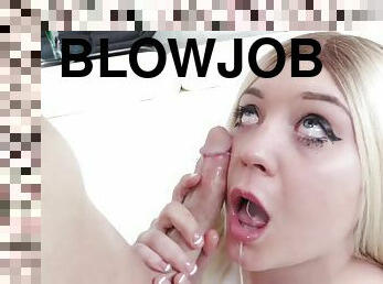 BlowPass - The 18Yo Blond Hair Babe Jojo Kiss And The Dick