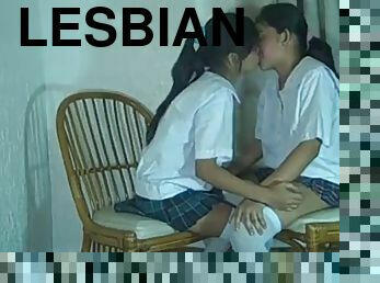 lesbiana, adolescente, tailandés