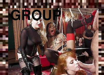 Hot Babe babes ass sex had intercourse at bdsm group hardcore party