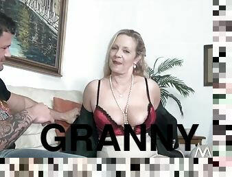MMV FILMS Alluring Granny tries fresh jock meat