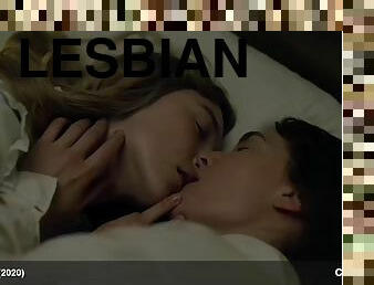 Kate Winslet naked lesbian sex with Saoirse Ronan bare buttocks