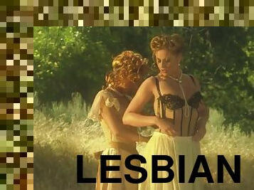 Erotic lesbians love each other passionately in the wild