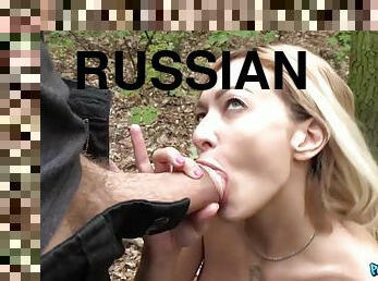 Big cock for a blonde Russian Lola Shine