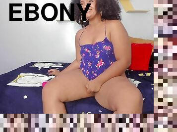 Lustful ebony chubby gal aphrodisiac webcam porn clip