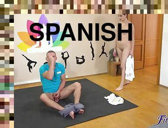 Cute Spanish Teenager Fucks Yoga Coach 1 - Fitness Rooms