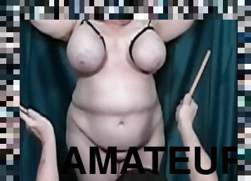 Kinky chubby mommy BDSM amateur porn
