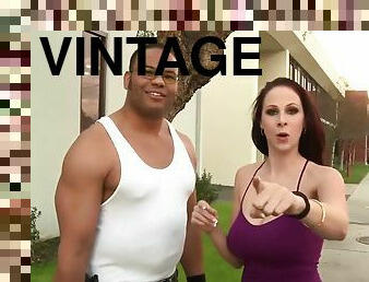 cool interracial vintage hardcore with blowjob and cumshot - retro big tits
