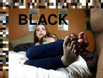 footjob - masturbation bbc