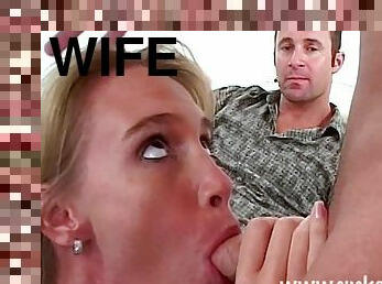 Tempting wife cuckold horny porn clip