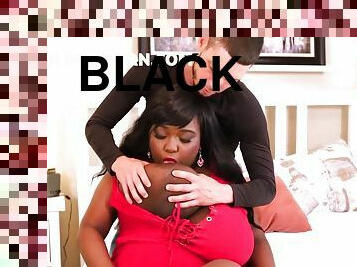 Interracial ass fucking with fat BBW mom - black ass