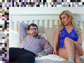 Bump In The Night - Danny D, Emily Blake - blonde wife in sexy lingerie