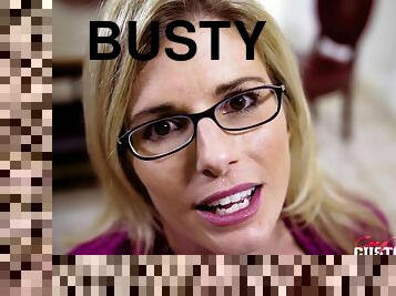 Busty nerdy mom Cory Chase having an orgasm