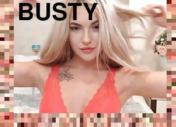 Pretty Blonde Pleasures Her Pussy - Blonde