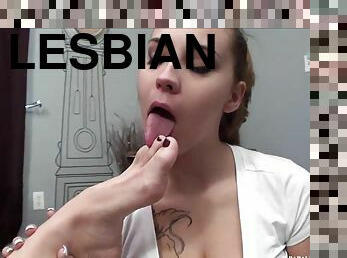 лесбіянка-lesbian, ступні, фетиш, відсмоктування, пальці-ніг
