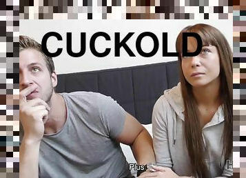 HUNT4K. Cuckold let girlfriend have making out for money...