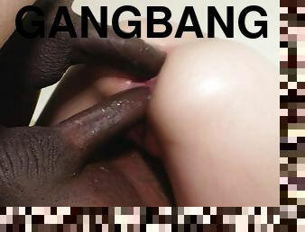 Rough interracial gangbang and double penetration collection