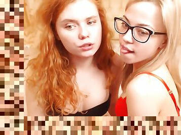 amatir, sayang, lesbian-lesbian, pelacur-slut, berambut-pirang, webcam