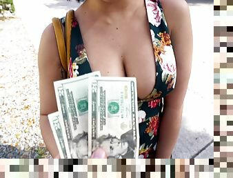 Public Pickups POV sex video - Sexy Latina Kitty Caprice Loves Cash