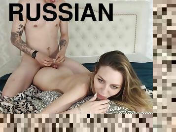 rosyjskie, amatorskie, laski, wystrysk-spermy, hardcore, w-domu, sperma, ładniutka