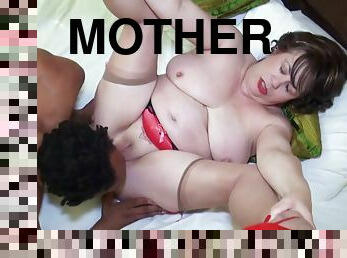 mother in law and het black son in law - Big tits & fat ass in homemade interracial