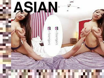 asiatique, gros-nichons, lesbienne, hardcore, point-de-vue, naturel, webcam, gros-seins, seins, réalité