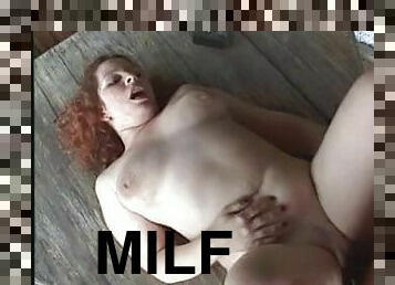 Milf rides cock-crazy