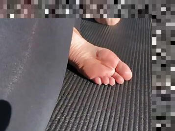 My ex girlfriend teases her dirty soles & toes #1