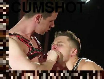 Muscle jock domination with cumshot