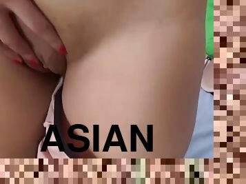 Porn asian babe riding