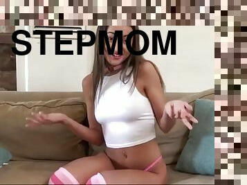 Stupid single stepmom realy hardcore punish fuck at couch