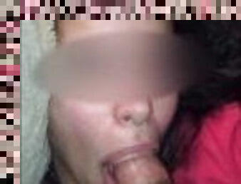 She begged me to fuck her mouth to get back at her husband