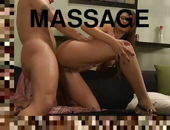 Brother sis monique fuentes gives massage