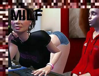 3d mom give ass