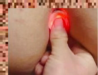 Huge butt plug play tonight with cum shot on the ass and plug removal