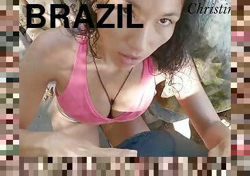 TEEN Latina has HOT SEX ON THE RIVERS 4K POV - Christina Rio