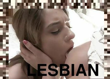lesbian-lesbian, remaja, gambarvideo-porno-secara-eksplisit-dan-intens, permainan-jari, berambut-pirang, alat-mainan-seks, berambut-cokelat