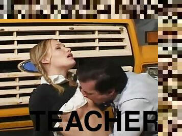 Teachers have double penetration with a schoolgirl