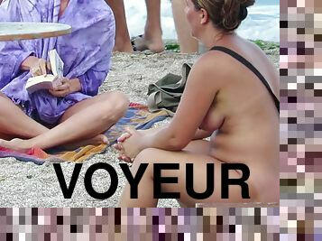 Nude beach voyeur mature milf amateur close up pusyy