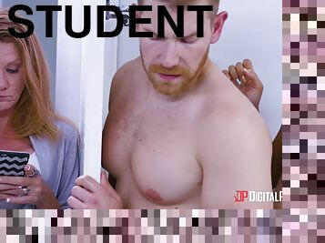 Graduation Day Reality Fuck with big ass brunette student - Alex Adams