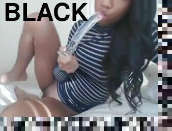 Black girl masturbation