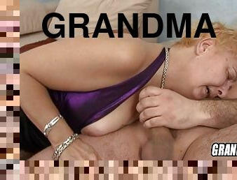 This grandma has never seen such a big cock before!!!