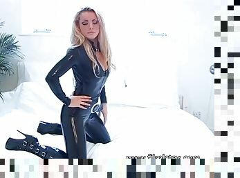 Tamara: Black Latex Catsuit