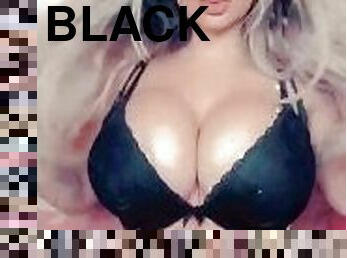 Sexy webcam model black underwear