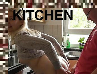 Daddysluder unromantic anal in kitchen